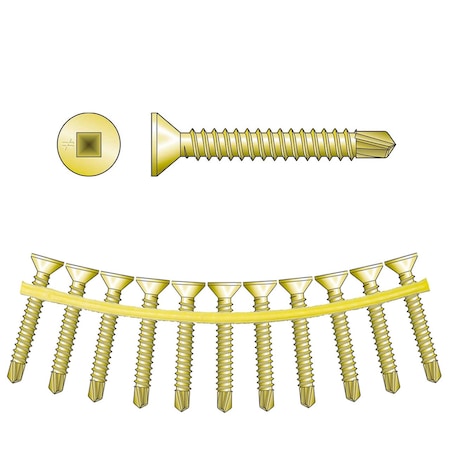 Quikdrive No. 8 x 1-1/4in Wood-to-Steel/Alum. Screw FHSD114S0818